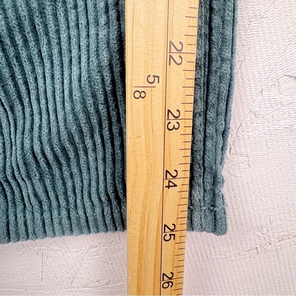 SO High Rise Straight Stylish Corduroy Pants in Forest Green 7/28 - Picture 5 of 9